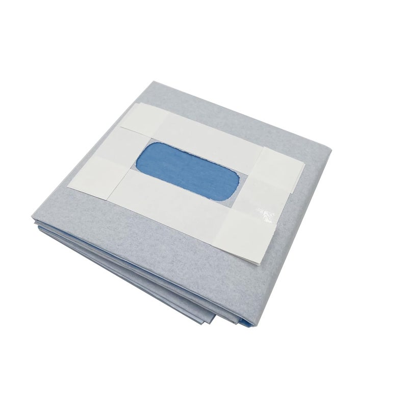 UAN Surgical Drape Vet Adhesive Fenestrated Surgical Drape for Pet Sterilization Surgery | Spay Surgery Neuter Surgery Fenestrated Drape 24"x24" Surgical Drape Fenestration Size: 2.4"x1.0" (6) - Image 5